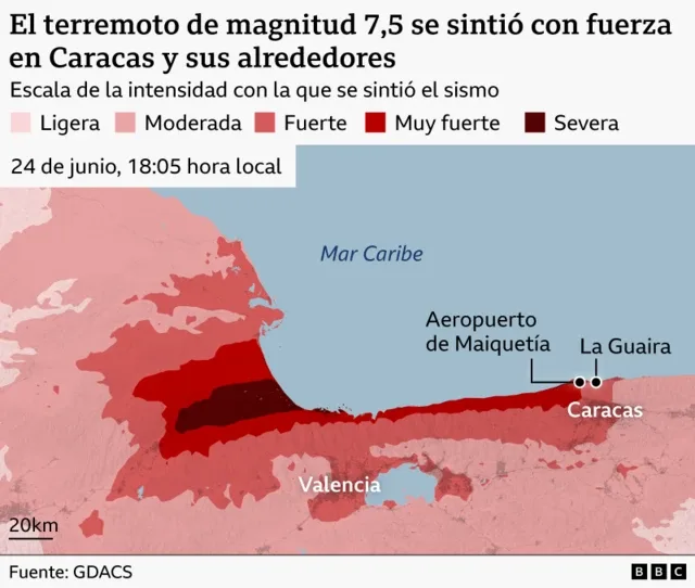 Mapa de los terremotos