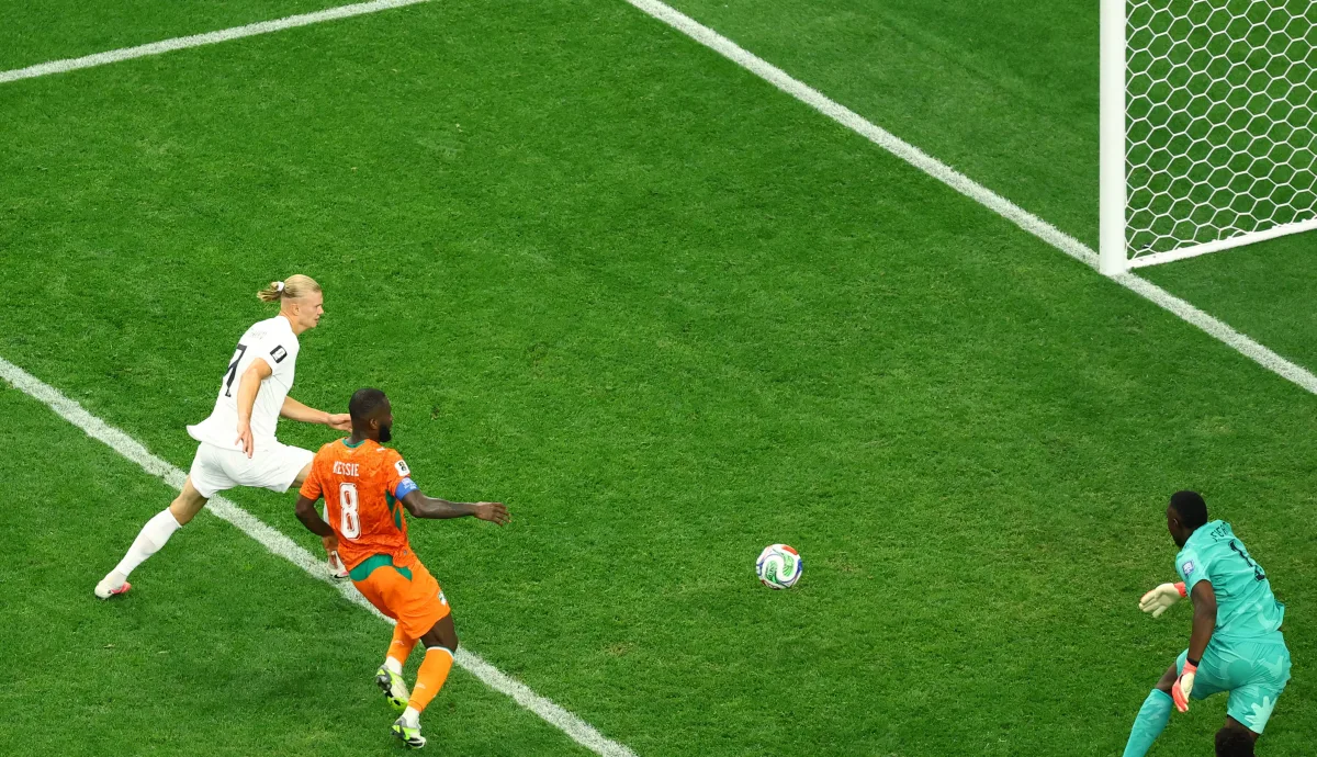 Haaland clasifica a Noruega tras vencer a Costa de Marfil