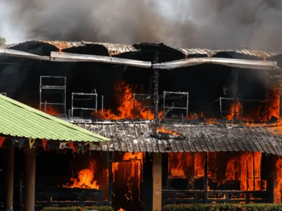 Incendio afecta instalaciones del Campamento Comatillo en Bayaguana