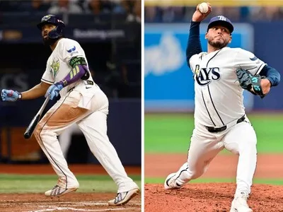 Junior Caminero y Freddy Peralta impulsan a los Rays a la Serie Mundial